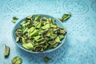 - Kaffir lime (Citrus hystrix) leaves - dried leaves used in Asian cuisines and traditional