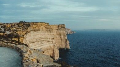 Dingli cliffs during sunset on Malta