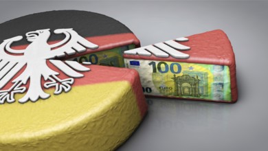 Symbolic image on the subject of subsidies, self-service, money distribution, state financial
