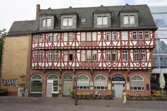 Wertheim House, Wertheym House, Brau-Stuebl, half-timbered house, Fahrtor, Old Town, Downtown,