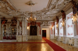 Ballroom in castle Friedenstein, Gotha, Thuringia, ballroom in castle Friedenstein, Thuringia,