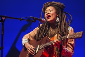 The American singer-songwriter Valerie June, performing live at the Blue Balls Festival, Lucerne,