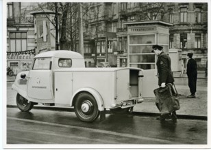 Tricycle, car, Tempo Hanseat brand from 1953, Deutsche Bundespost, Germany, Europe