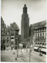 Wroclaw, city center, shops, pedestrians, Germany 1920s , after WW2 Poland, Europe