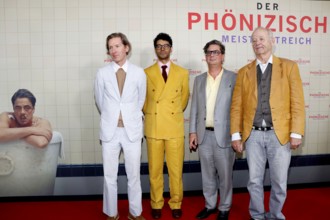 Wes Anderson, Richard Ayoade, Roman Coppola and Bill Murray at the Berlin premiere of THE PHOENIC