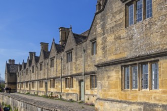 Almshouses from 1612, Chipping Campden, The Cotswolds, England, Great Britain