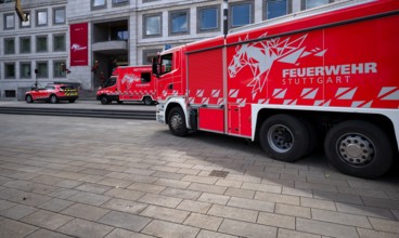Presentation of new design, design language of the Stuttgart fire brigade, professional fire