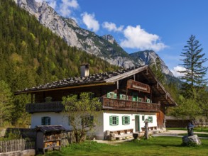 National Park Information Centre in a traditional farmhouse at Hintersee, above the Reiteralpe,