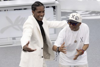 Cannes, France - 19.5.2024: Spike Lee, Asap Rocky (A$ap Rocky) during the photocall - Highest 2