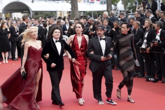 Cannes, France - 22.5.2024: Jennifer Schwalbach, Kevin Smith, Harley Quinn Smith, Austin Zajur and