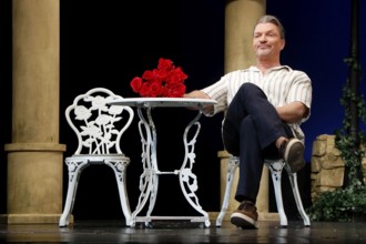Hardy Krüger jr. at the photo rehearsal of Fisch sucht Fahrrad at the Schlossparktheater in Berlin