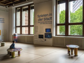 Gropius Bau Berlin, interior view, exhibition Playing in the City, Berlin, Germany, Europe