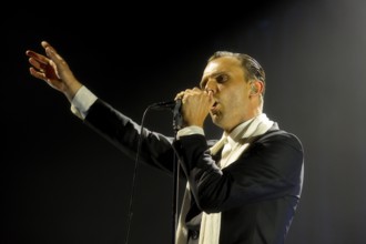Theo Hutchcraft (singer) from HURTS live on 15 Years of Happiness Tour at Tempodrom Berlin on