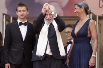 Cannes, France - 22.5.2024: Pierre Richard, Ceyla Lacerda during the - La Venue De L'avenir