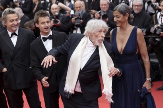 Cannes, France - 22.5.2024: Pierre Richard, Ceyla Lacerda during the - La Venue De L'avenir