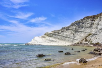 Sacala dei Turchi, or Stairway of the Turks, near Agrigento, in Sicily, Italy, Europe