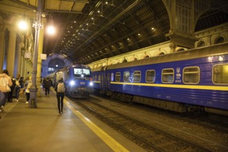 Interior view of Budapest-Keleti railway station