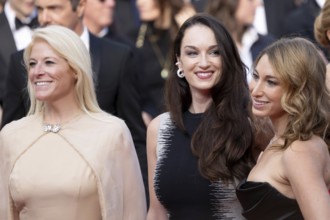 Cannes, France - 18.5.2024: Whitney Welch, Carey Sharpe and Jenna Kirshon on the red carpet during