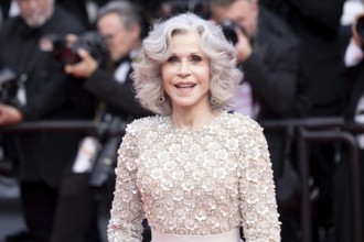 Cannes, France - 22.5.2024: Jane Fonda on the red carpet during the Closing Ceremony at the 78th