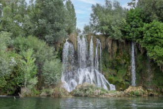 Roški Slap waterfall, Krka National Park, Sibenik-Knin region, Dalmatia, Croatia, Europe