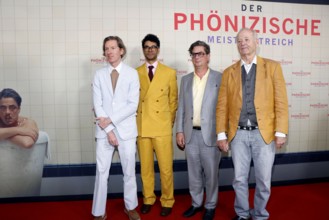 Wes Anderson, Richard Ayoade, Roman Coppola and Bill Murray at the Berlin premiere of THE PHOENIC