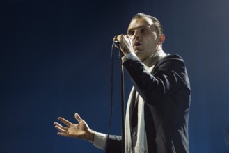 Theo Hutchcraft (singer) from HURTS live on 15 Years of Happiness Tour at Tempodrom Berlin on