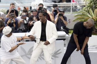 Cannes, France - 19.5.2024: Spike Lee, A$AP Rocky and Denzel Washington during the photocall for -