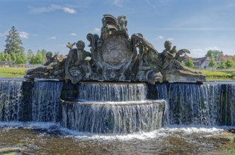 The sandstone cascade created by Bohemian sculptor Rudolf Kaplunger in the 18th century on