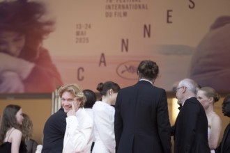 Cannes, France - 24.5.2024: Filip Schnack on the red carpet during the Closing Ceremony of the 78th
