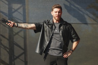 Joey Heindle at the Schlager Radio - Festival in Neuruppin at Hanger 312 on 24.05.25
