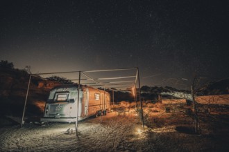 Camping under the stars with the Milky Way in Joshua Tree National Park