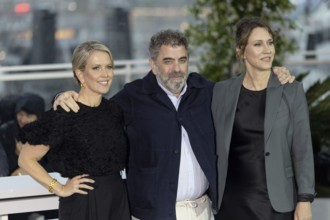 Cannes, France - 20.5.2024: Jennifer Robinson, Kathleen Fournier and Eugene Jarecki during the -