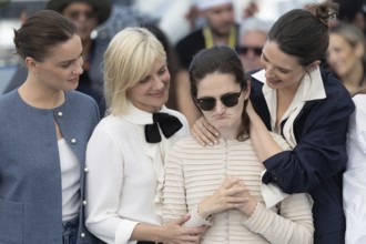 Cannes, France - 15.5.2024: Angelina Woreth, Mélanie Laurent, Sevan Kalayjian Everitt, Josephine