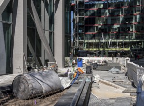 Construction site at the new centre at Potsdamer Platz, Berlin, Germany, Europe