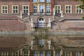 Ahaus Baroque and moated castle, today the seat of the Ahaus Technical Academy, Ahaus, Münsterland,