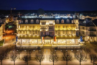 Ahlbecker Hof at dusk