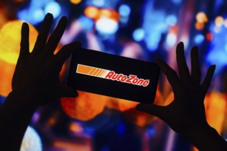 logo is displayed on a smartphone screen