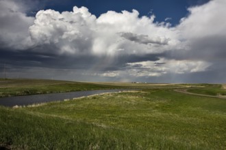 Prairie Storm Clouds Canada Saskatchewan Summer Warnings