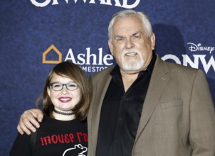 Kaylin Hayman and John Ratzenberger at the World premiere of Disney And Pixar's 'Onward' held at