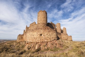 Ruins of Almonacid castle in Toledo, Spain, Europe