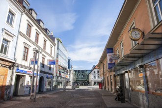 Shopping street in the old town, behind LCS shopping centre, Leoben, Styria, Austria, Europe