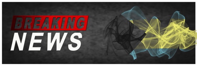Bahamas Breaking News, Smoke Flag Background
