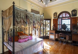 Bedroom, Pinang Peranakan Mansion Museum, George Town, Penang, Malaysia, Southeast Asia, Asia