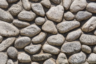 Pattern of river stones as background and text space
