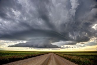 Prairie Storm Canada summer rural major structure Saskatchewan