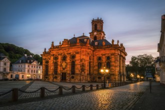 View of the Ludwigskirche in Saarbrücken, Germany, Europe