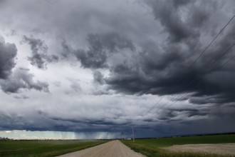 Prairie Storm Clouds in Saskatchewan Canada rural setting