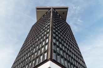 Amsterdam, Netherlands, May 6, 2022: The A'DAM Tower. Office skyscraper in Amsterdam. View against