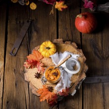 An autumnal rustic pumpkin