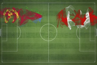 Eritrea vs Canada Soccer Match, national colors, national flags, soccer field, football game,